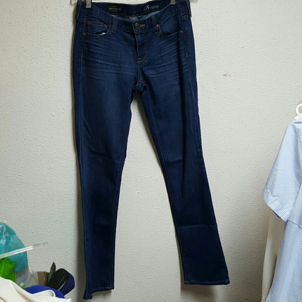 J. CREW Women's Straight Cut Blue Denim Jeans